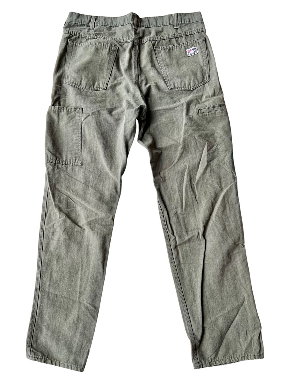Tyndale FR Cotton Work Pants 35x33 Stretchy Khaki Green